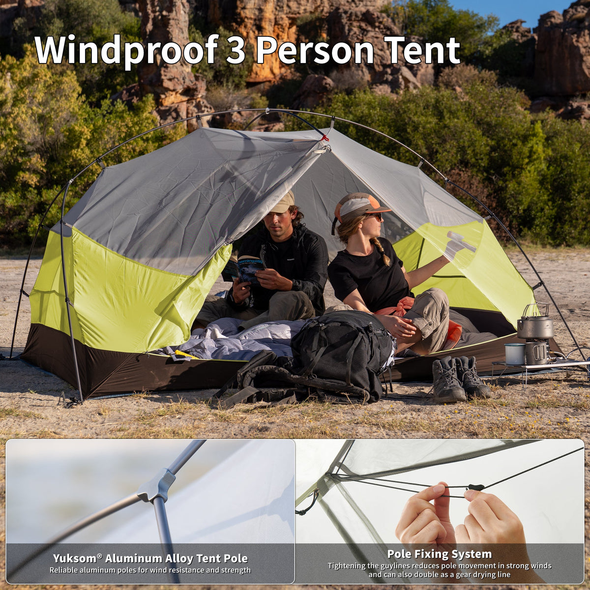Mongar BASE 3-Person Backpacking Tent