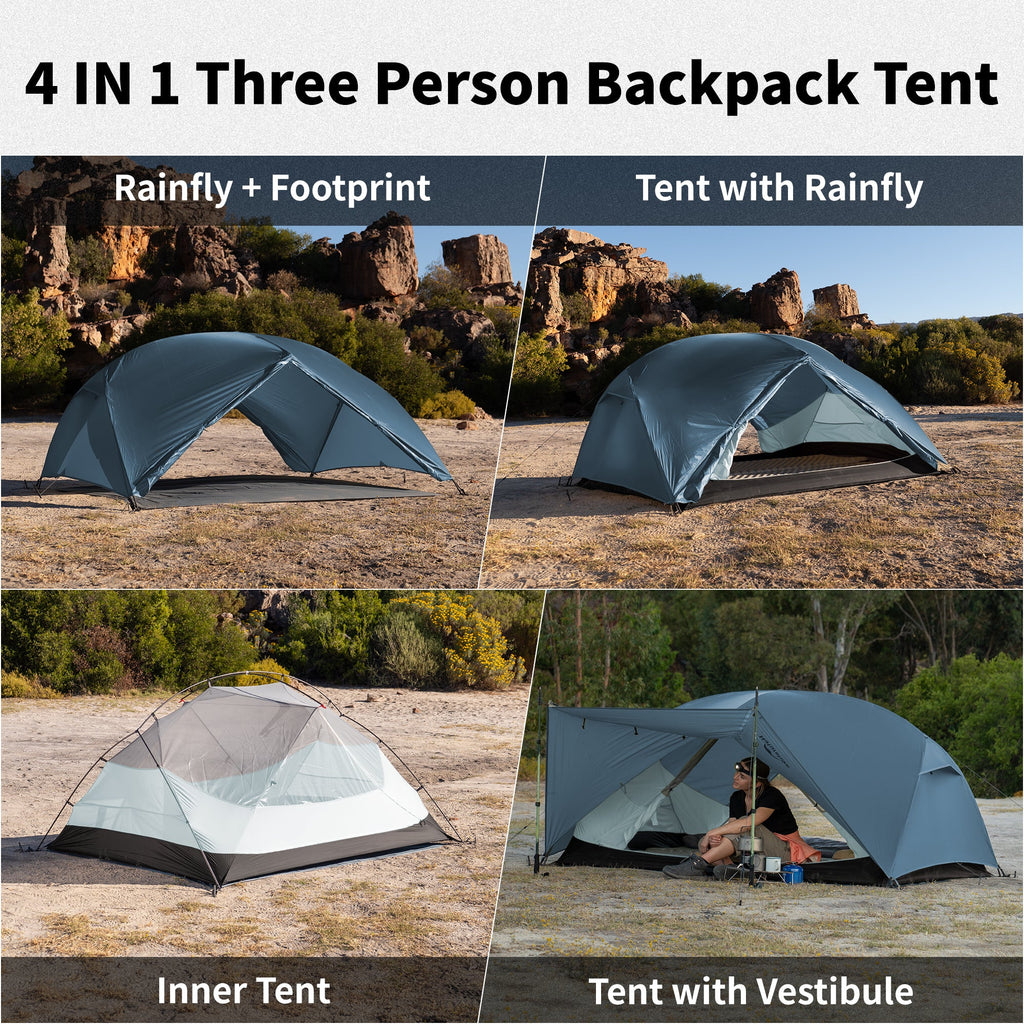 Mongar BASE 3-Person Backpacking Tent