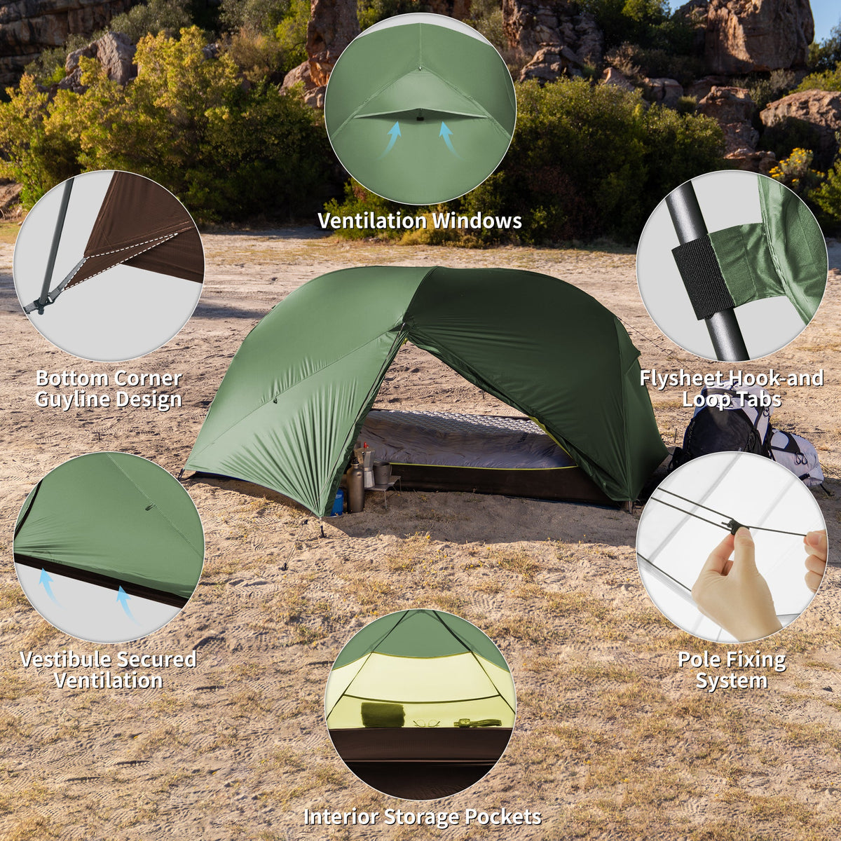 Mongar BASE 2-Person Backpacking Tent