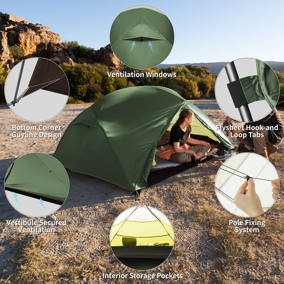 Mongar BASE 3-Person Backpacking Tent