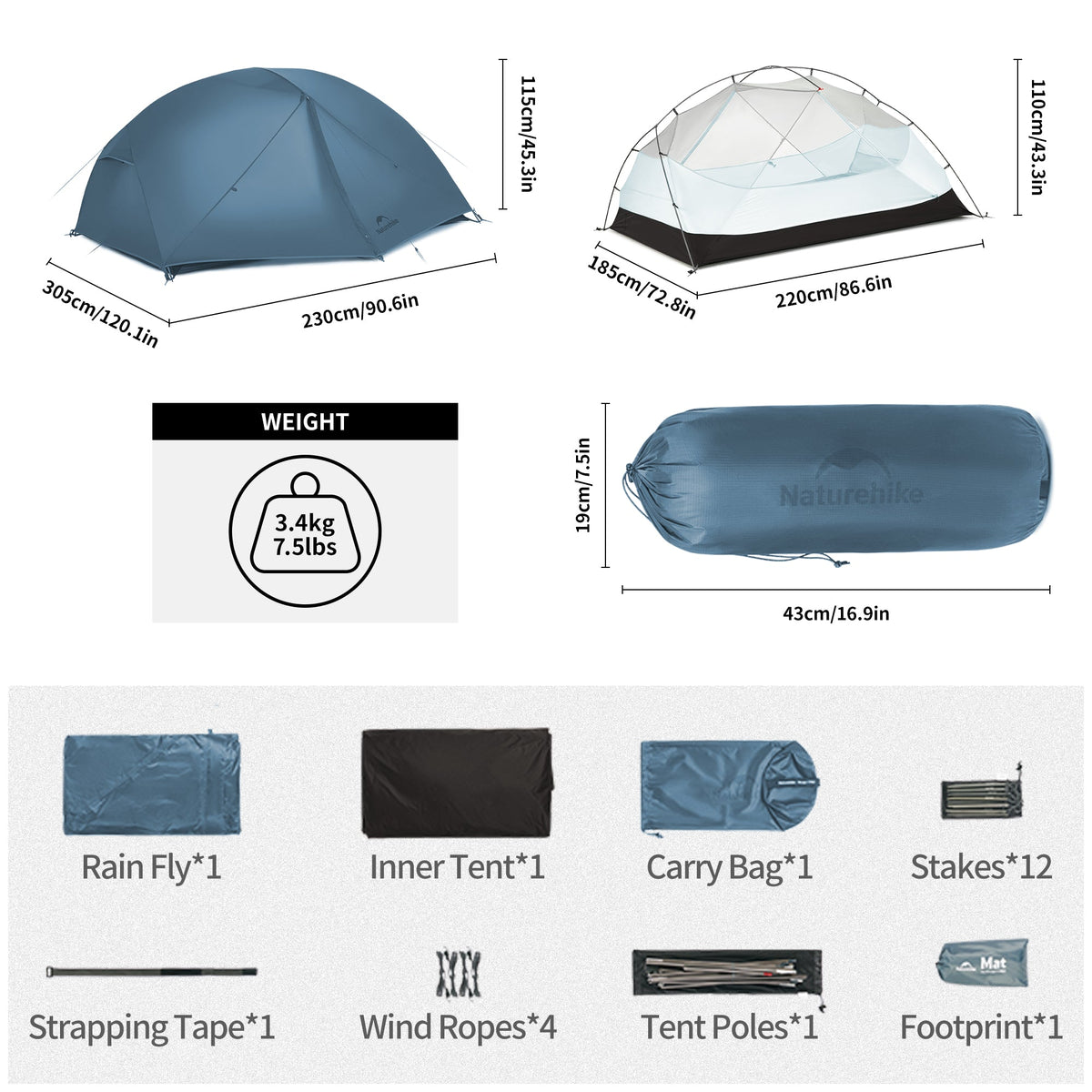 Mongar BASE 3-Person Backpacking Tent