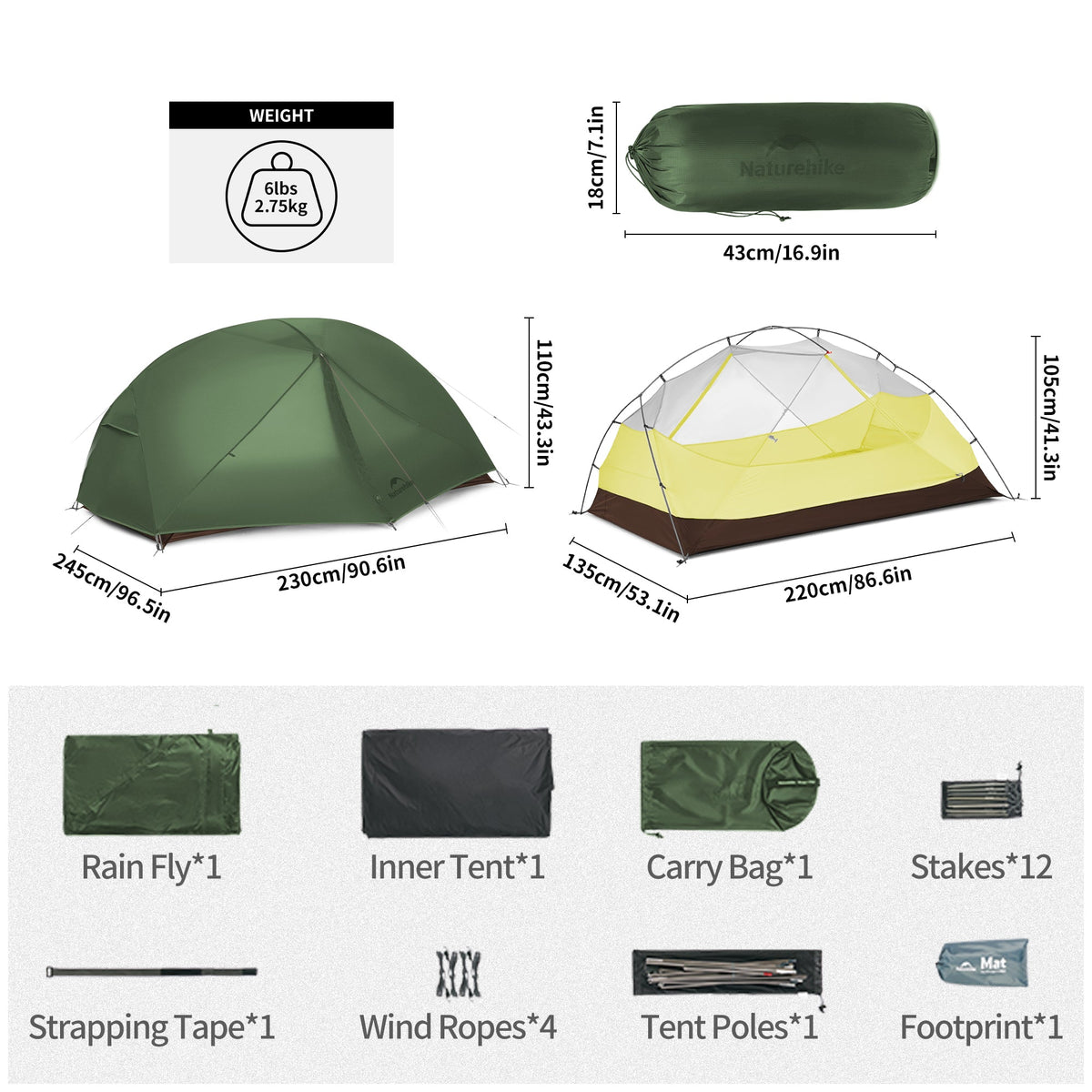 Mongar BASE 2-Person Backpacking Tent
